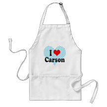 I Love Carson, United States Apron