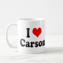 I Love Carson, United States Coffee Mugs