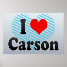 I Love Carson, United States Posters