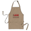 I LOVE CASH AND CARRY MANAGERS aprons