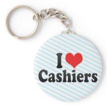 I Love Cashiers Key Chain