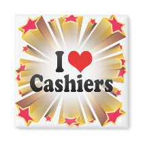 I Love Cashiers Magnets