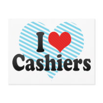 I Love Cashiers Postcard