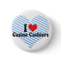 I Love Casino Cashiers Pinback Button