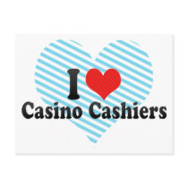 I Love Casino Cashiers Post Cards