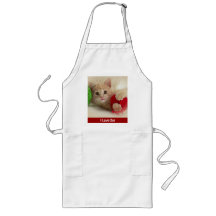 I Love Cat Apron