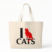 I Love Cats Tote Bag