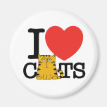 I Love Cats Fridge Magnets
