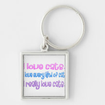 I love cats. I really love cats. Keychain