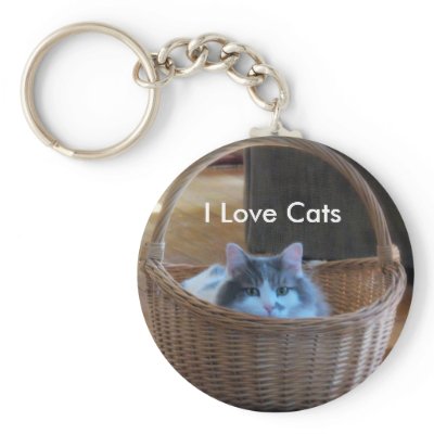I Love Cats Keychains by sexycher