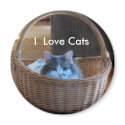 I  Love Cats magnets