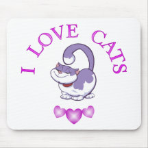 I Love Cats Mouse Pad