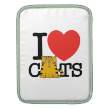 I Love Cats Sleeves For iPads