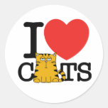 I Love Cats Sticker