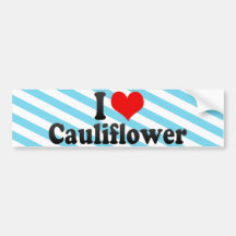 I Love Cauliflower Bumper Sticker