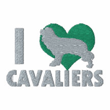 I Love Cavaliers Embroidered Shirt (T-Shirt)