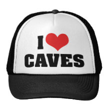I Love Caves Hats