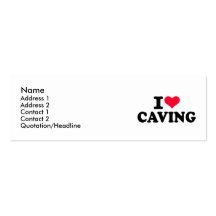 I love Caving Business Card