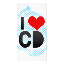I Love CD Photo Card Template