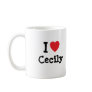 I love Cecily heart T-Shirt Coffee Mugs