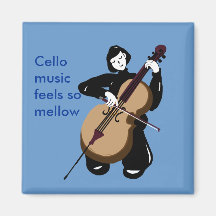 i love cello music refrigerator magnet