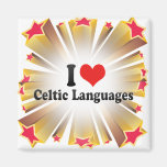 I Love Celtic Languages Refrigerator Magnets
