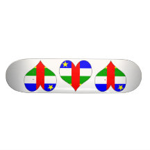 I Love Central African Republic Skateboards