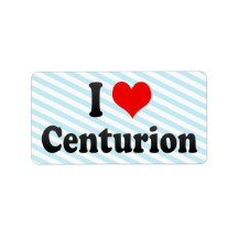 I Love Centurion, South Africa Address Label