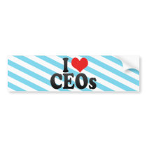 I Love CEOS Bumper Sticker