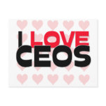 I LOVE CEOS POSTCARD