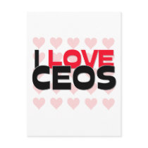 I LOVE CEOS POST CARD