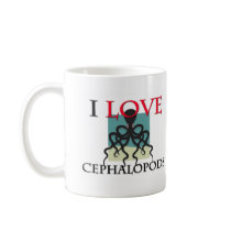 I Love Cephalopods Coffee Mugs