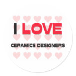 I LOVE CERAMICS DESIGNERS stickers
