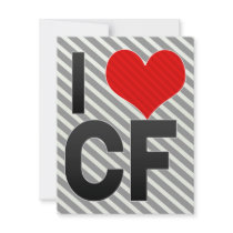 I Love CF Personalized Announcement