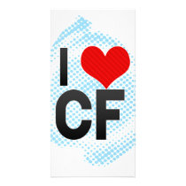 I Love CF Personalized Photo Card