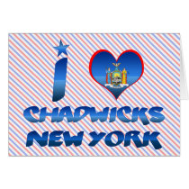 I love Chadwicks, New York Greeting Card