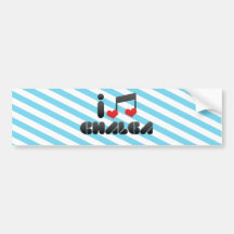 I Love Chalga Bumper Stickers