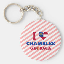 I Love Chamblee, Georgia Keychains
