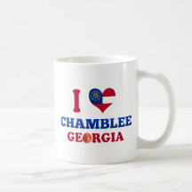 I Love Chamblee, Georgia Mugs