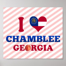 I Love Chamblee, Georgia Print