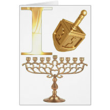 I Love Chanukah Card