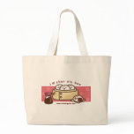 i love char siu bao Jumbo Tote bags