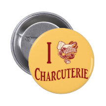 I Love Charcuterie Pinback Button