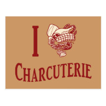 I Love Charcuterie Post Cards