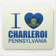 I Love Charleroi, PA Mousepad