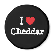 I love Cheddar heart T-Shirt Magnets