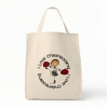 I Love Cheerleading Stick Figure Cheerleader Canvas Bag