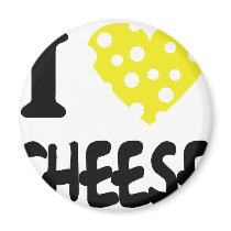 I love cheese icon refrigerator magnet