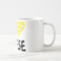 I love cheese icon mugs