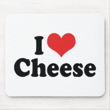 I Love Cheese Mouse Pads